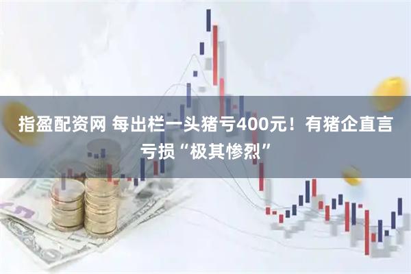 指盈配资网 每出栏一头猪亏400元！有猪企直言亏损“极其惨烈”